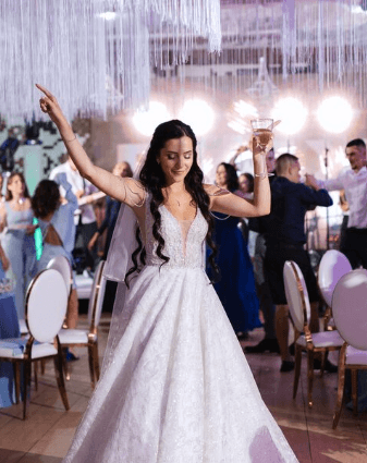 Pista animada em festa de debutante